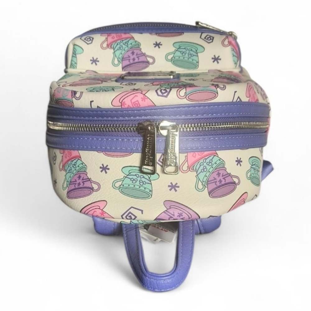 Loungefly Disney Parks Alice In Wonderland Mad Tea Party Mini Backpack - Picture 5 of 9
